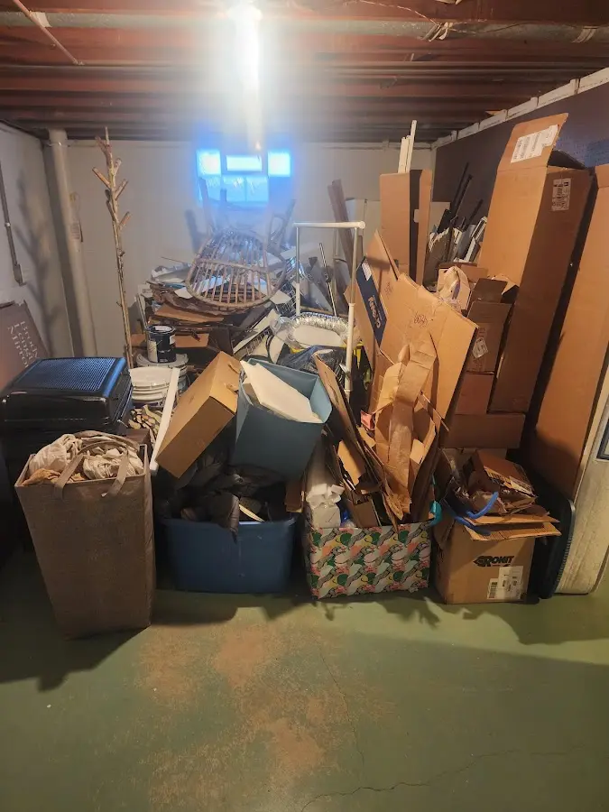 Roll-off dumpster container at job site for 8 Yard Dumpster Rental in Bozeman